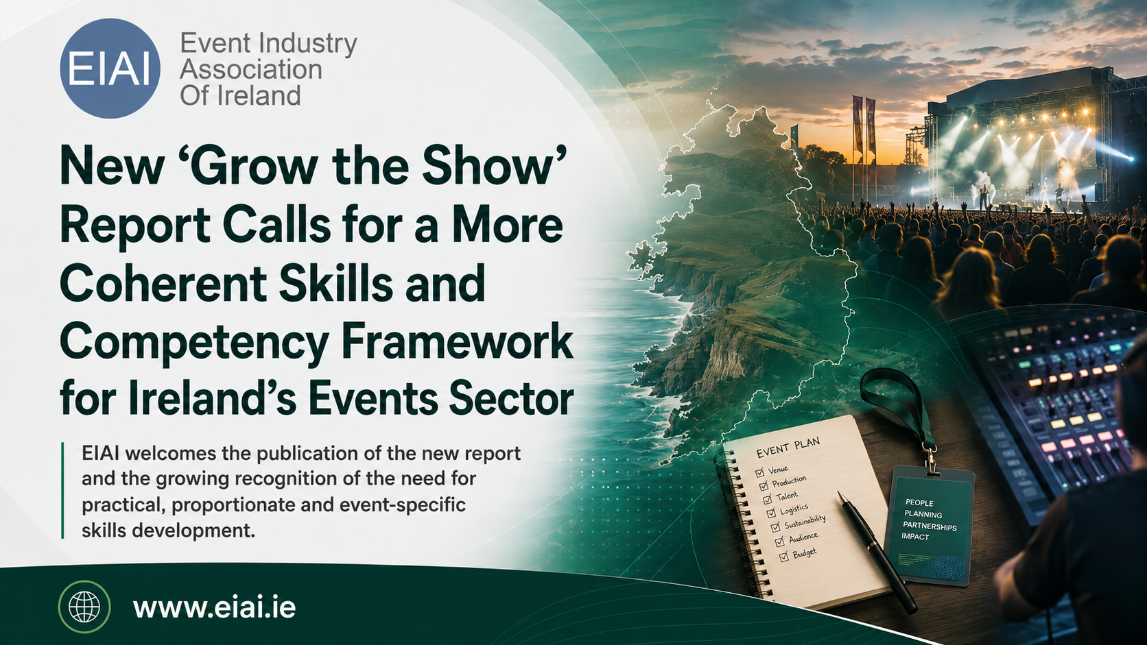 You are currently viewing “Grow the Show” Report Calls for a More Coherent Skills and Competency Framework for Ireland’s Events Sector